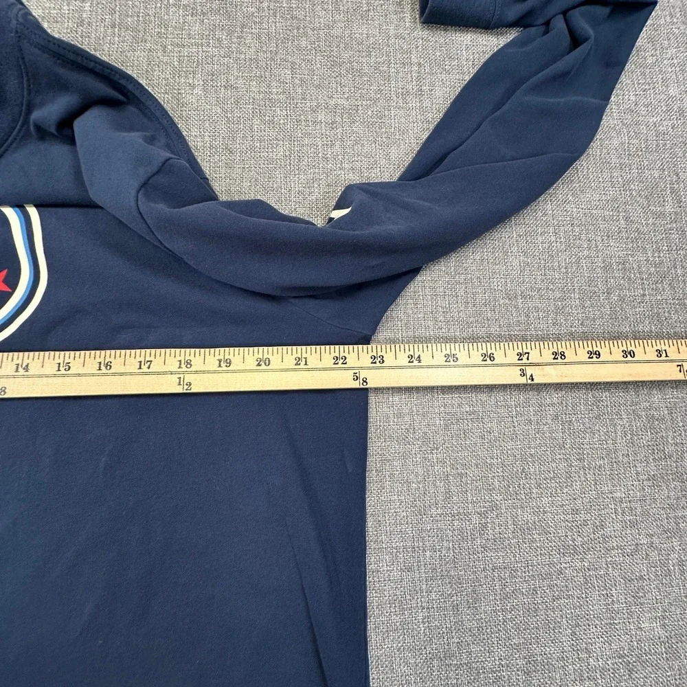 Nike Tennessee Titans Shirt Mens Large Navy Long Sleeve Dri-FIT NFL Team Apparel